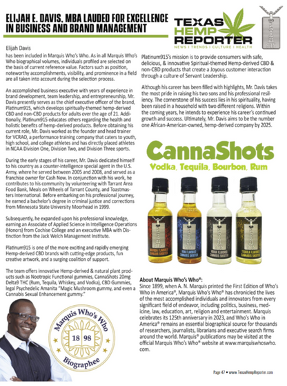 CannaShot Vodka: 20mg Delta9 THC, Alcohol-Free