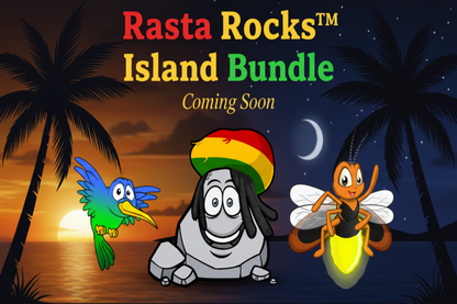 Platinum915® Rasta Rocks™ Island Bundle — Rasta Rocks™ Day 8-in-1 Natural Caffeine Energy Gummies + Rasta Rocks™ Night 3-in-1 Tranquility Blend Gummies | 120 Gummies | Vegan | THC-Free | Adults 18+